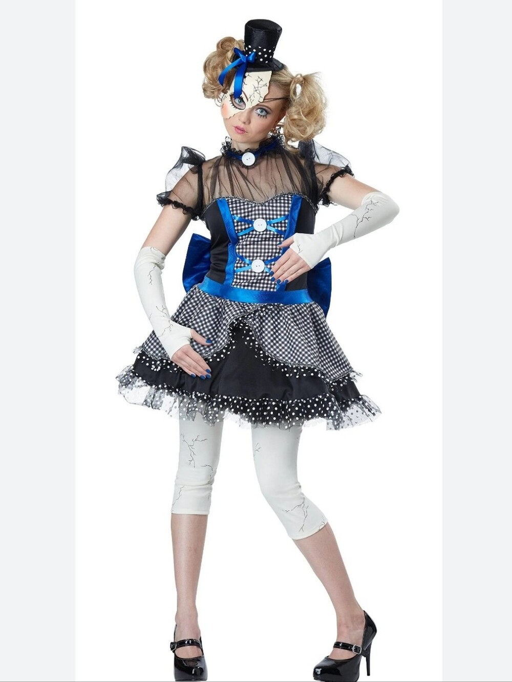 California Costumes Twisted Baby Doll Costume Large Halloween Broken Doll Dress